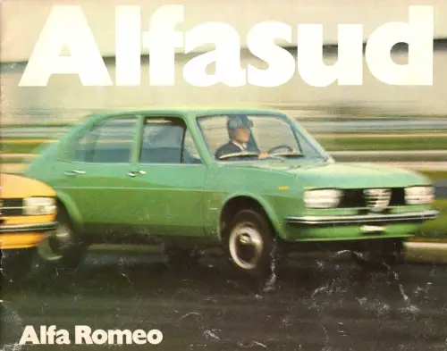 E 1627GG Prospekt Alfa Romeo Alfasud auf Deutsch von ca. 1978, Größe 28 x 22cm