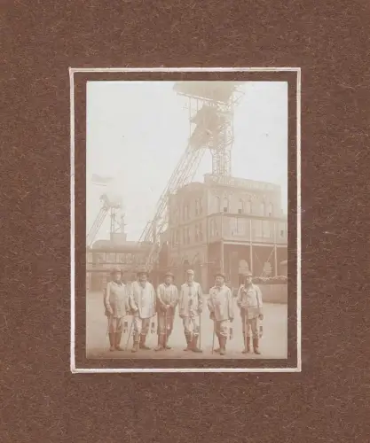 E 1632G Foto 1916 der Zeche Sterkrade auf Pappe (15x18cm), Bergbau, Oberhausen