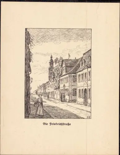E 101, Erlangen, Federzeichnung von Leonie Schmidt Herrling, 