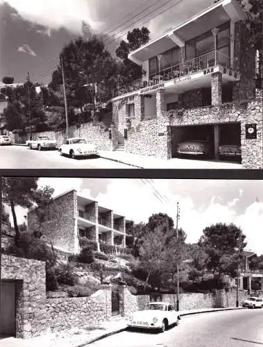 [Echtfotokarte schwarz/weiß] O-0061, Belmonte Illetas Palma de Mallorca. 