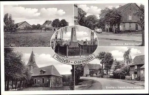 [Echtfotokarte schwarz/weiß] O-0064, Ahstedt Garnissen OT Schellerten. 