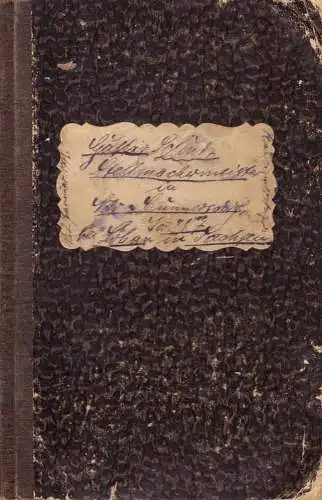 O-0092, Statuten und Mitgliedsbuch von 1902 - 1914 des Militärvereins zu Niedercunnersdorf bei Löbau