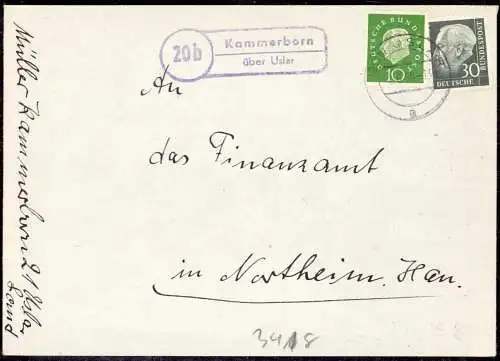 O-0181, Posthilfsstellenstempel aus Uslar Heimatbeleg 