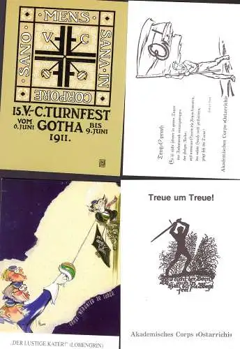 [Ansichtskarte] O-0201, Studentica 30 moderne Nachdrucke aus Österreich. 