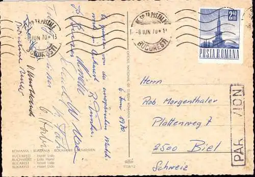 600224 | Grußkarte der Schweizer Schützen mit vielen Unterschriften, tireurs d'élite, tiratori, marksmen  | Biel (CH - 3