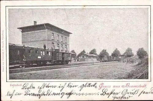 600277 | Ansichtskarte Bahnhof, Eisenbahn  | Bad Bramstedt (W - 2357), -,