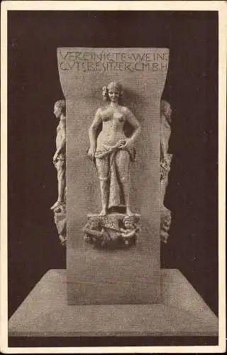 600529 | Reichsausstellung Deutscher Wein Denkmal Bildhauer J. Henselmann | Koblenz (W 5400)