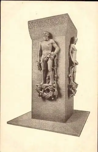 600533 | Reichsausstellung Deutscher Wein Denkmal Bildhauer J. Henselmann  | Koblenz (W - 5400), -,
