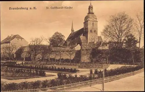 600549 | Ansichtskarte, Ortsansicht  | Brandenburg (O - 1800), -,