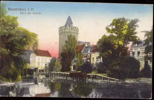 600555 | Ansichtskarte, Ortsansicht  | Brandenburg (O - 1800), -,