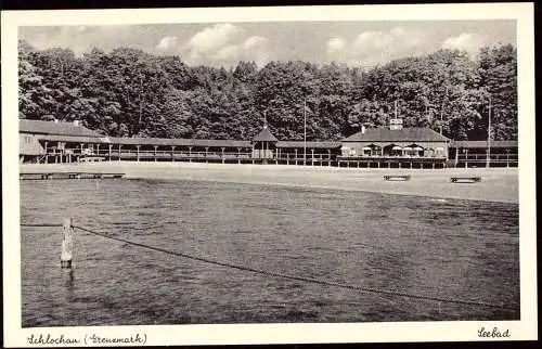 600561 | Ansichtskarte, Ortsansicht Człuchów, Westpreussen  | Schlochau (Kreis Schlochau Pommern), -,