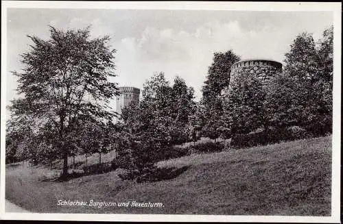 600564 | Ansichtskarte, Ortsansicht Człuchów, Westpreussen  | Schlochau (Kreis Schlochau Pommern), -,