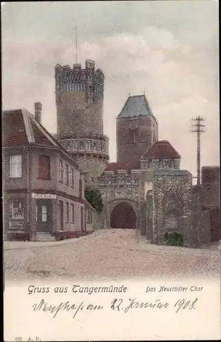 600567 | Ansichtskarte, Ortsansicht  | Tangermünde (O - 3504), -,