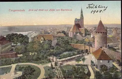 600575 | Ansichtskarte, Ortsansicht  | Tangermünde (O - 3504), -,