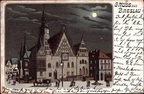 600601 | Ansichtskarte, Ortsansicht Wrocław  | Breslau, -,