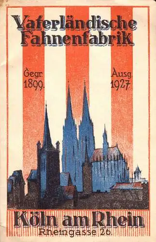 600606 | Produktkatalog der Vaterländischen Fahnenfabrik.Orden, Vereinsabzeichen, Stempel | Köln (W 5000)