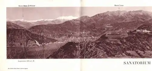 600609 | Schweiz, zusammenhängendes Panoramafoto, ca. 40x14cm, des Sanatorium  | Agra (CH - 6927 Schweiz), -,