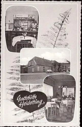 600632 | Ansicht der Gaststätte Heidotting,  | Emlichheim (W - 4459), Bad Bentheim (W - 4444),