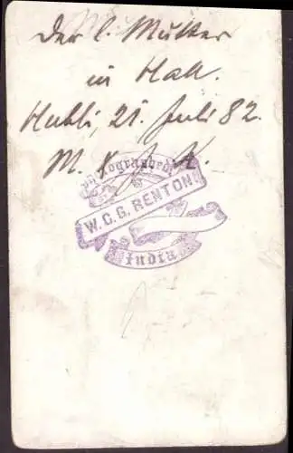 600689 | Hubli, Hubballi, Indian state of Karnataka., Privat Foto, Fotograf W.C.G Renton Size 2,5 X 4 inches  | -, -,