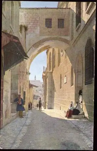 600717 | Israel, Holy Land, color photograph ca. 1920, by Hans Hildebrand, national Geographic, Judaica, Farbfoto  | -,