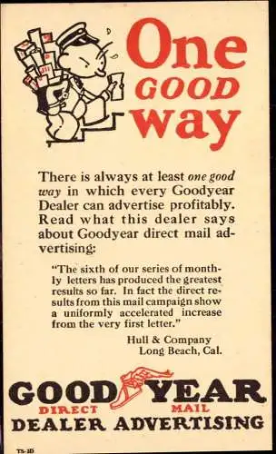 600936 | USA Ganzsache mit Werbung von Goodyear, USA postal stationary with advertising Goodyear  | -, -,