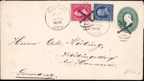 601148 | Cover from Bucyrus, Ohio, to  Körtingsdorf, Germany,  | Hannover (W - 3000), -,