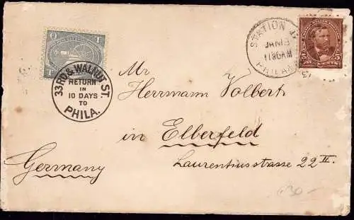 601220 | "The Otto Gas engine works", Brief mit Reklamemarke Vignette aus Philadelphia, Pennsylvania, USA, Erh. 3  |