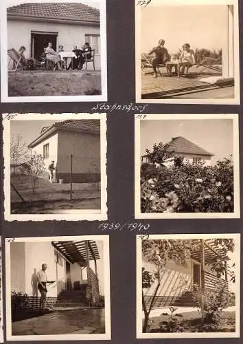 601238 | über 40 Fotos im Format 6 x 6cm aufgeklebt auf Albumblätter, einige Foto fehlen  | Stahnsdorf (O - 1533), -,