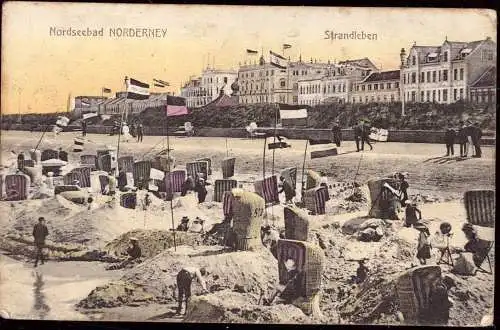 601242 | Ortsansicht Strand  | Norderney (W - 2982), -,