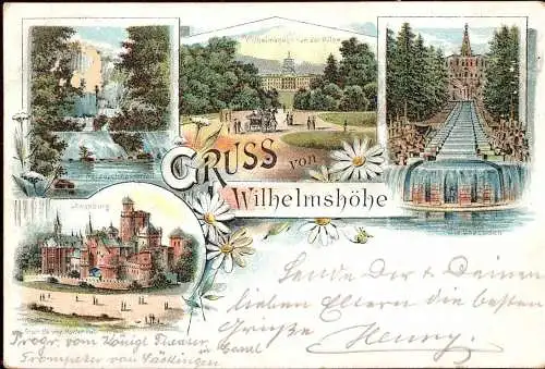 601260 | Ortsansicht, Litho  | Wilhelmshöhe  ; Kassel (W - 3500), -,