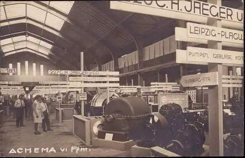 601270 | Ansichtskarte 1930 mit Sonderstempel, Chemie, Achema, Messe  | Frankfurt (W - 6000), -,