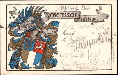 601272 | Ansichtskarte Studentika, Studentica Cheruscia  | Hannover (W - 3000), -,