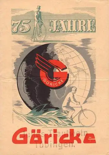 601303 | Prospekt 75 Jahre Fahrrad, Göricke, Motorrad, Moped | Bielefeld (W 4800)