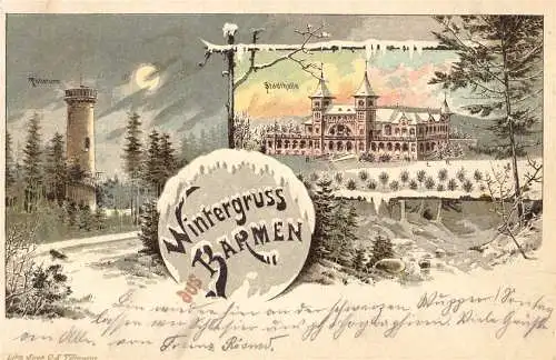 601325 | Winterlitho, Tölleturm | Barmen; Wuppertal (W 5600)