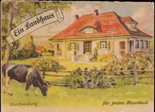 601404 | Postwurfsendung,Werbung für Landhaus Schokolade des Hamburger Kaffee Lager Tams & Garfs | Hamburg (W 2000)