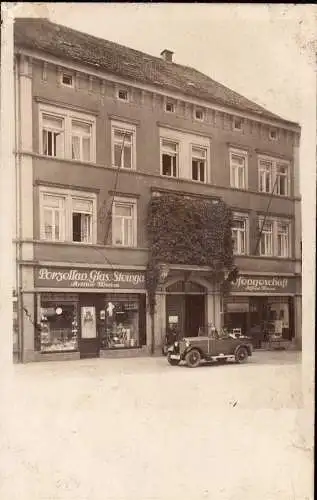 601413 | Schlesien, Ortsansicht Porzellangeschäft Arthur Weise, Bolesławiec | Bunzlau, Stadt (Kreis Bunzlau N.Schl.)