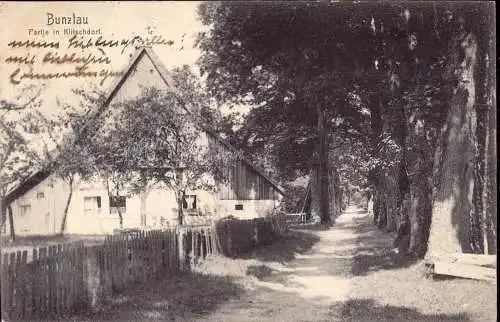 601418 | Schlesien, Ortsansicht Klitschdorf, Bolesławiec  | Bunzlau, Stadt (Kreis Bunzlau N.Schl.), -,