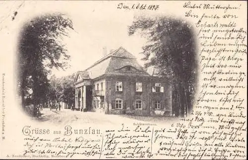601420 | Schlesien, Ortsansicht Schützenhaus, Bolesławiec | Bunzlau, Stadt (Kreis Bunzlau N.Schl.)