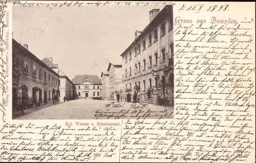 601422 | Schlesien, Ortsansicht Waisenhaus, Bolesławiec  | Bunzlau, Stadt (Kreis Bunzlau N.Schl.), -,