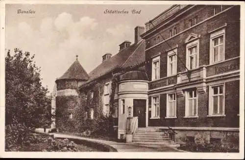 601428 | Schlesien, Ortsansicht Städtisches Bad, Bolesławiec  | Bunzlau, Stadt (Kreis Bunzlau N.Schl.), -,
