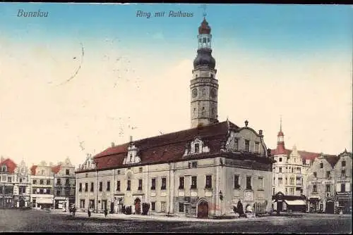 601435 | Schlesien, Ortsansicht, Rathaus, Bolesławiec  | Bunzlau, Stadt (Kreis Bunzlau N.Schl.), -,