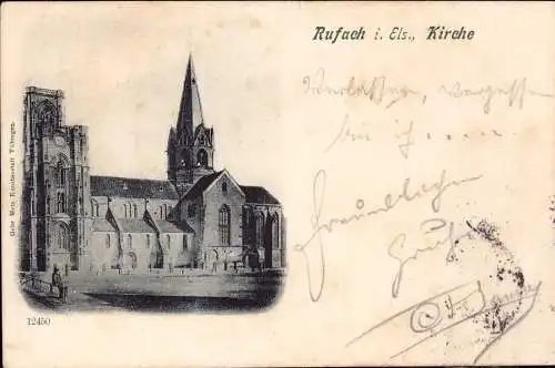 601529 | Ansichtskarte, Ortsansicht, Kirche | Rouffach;Haut-Rhin (F 68250 Frankreich)