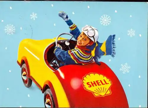 601548 | Werbung Shell mit spät verwendeten Gebühr Bezahlt, Benzin, Spielzeug, Auto | Süderbrarup (W 2347)