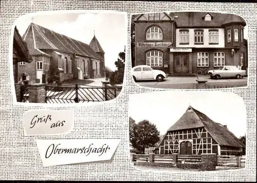 601551 | Ansichtskarte, Ortsansicht Obermarschacht  | Marschacht (W - 2095), -,