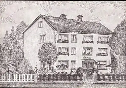 601552 | Ansichtskarte, Ortsansicht Haus Renate  | Bad Steben (W - 8675), -,