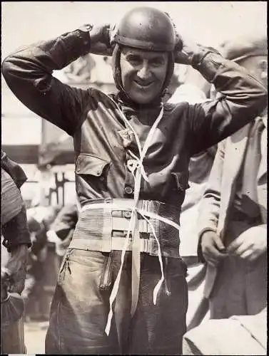 601596 | Pressefoto, 21x16,5 cm, ca. 1935, Motorrad, Motorsport,Stanley Woods, England, Sportbild Schirner,  | Schleiz (