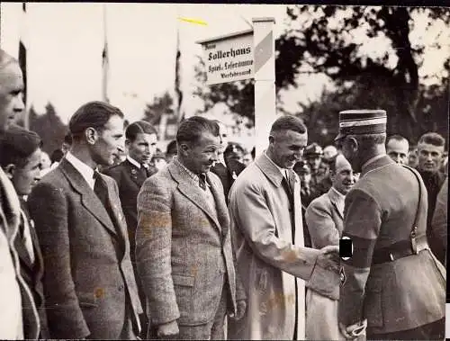 601600 | Pressefoto, 21x16,5 cm, 1935, Motorrad, Motorsport, Propaganda, Hähnlein,Bild Schirner, Fleckig | Immenstadt /