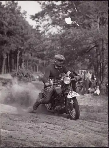 601609 | Pressefoto, 21x16,5 cm, 1935, Motorrad, Motorsport,Bild Schirner, Panknin Puch | Schönerlinde, Ketzin