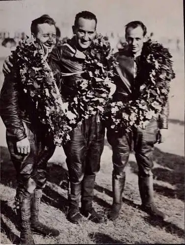 601614 | Pressefoto, 21x16,5 cm, ca. 1935, Motorrad, Motorsport Sportbild Schirner, Winkler, DKW,Saxtorp,Schweden  | -,