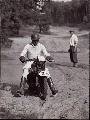 601618 | Pressefoto, 21x16,5 cm, 1935, Motorrad, Motorsport,Bild Schirner, Puch  | Schönerlinde (O - 1291), -,